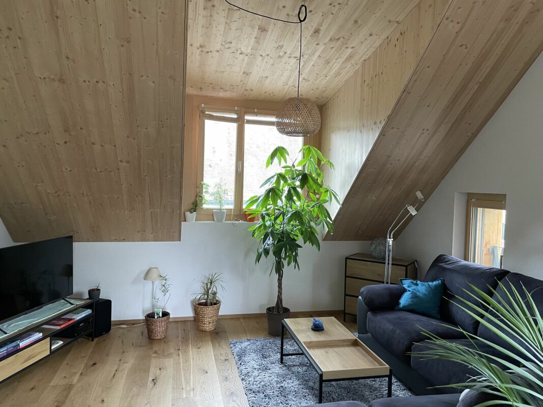 attraktive 2.5-Zi. Dachwohnung - Sevelen