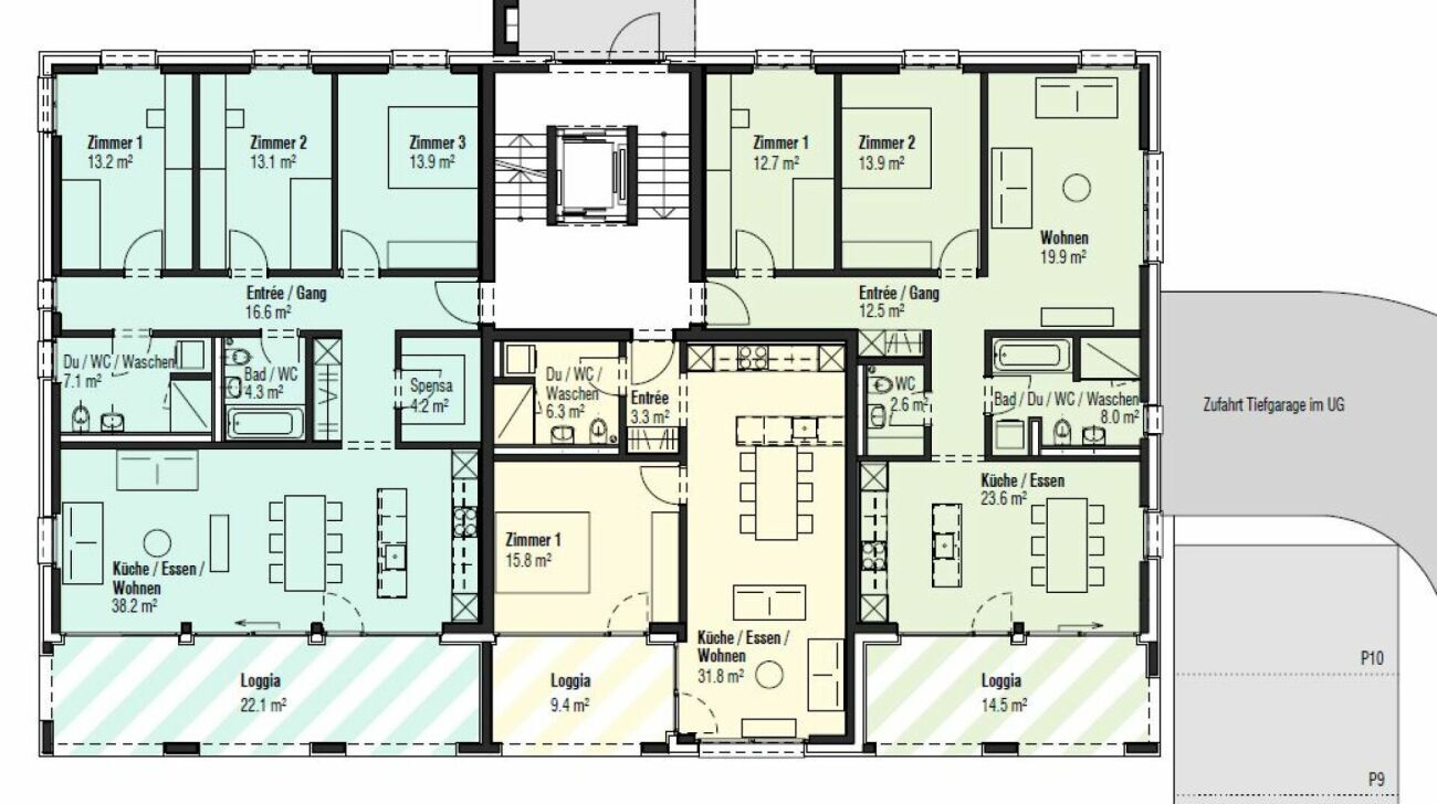 Attraktive 2.5 Zimmerwohnung in Grabs
