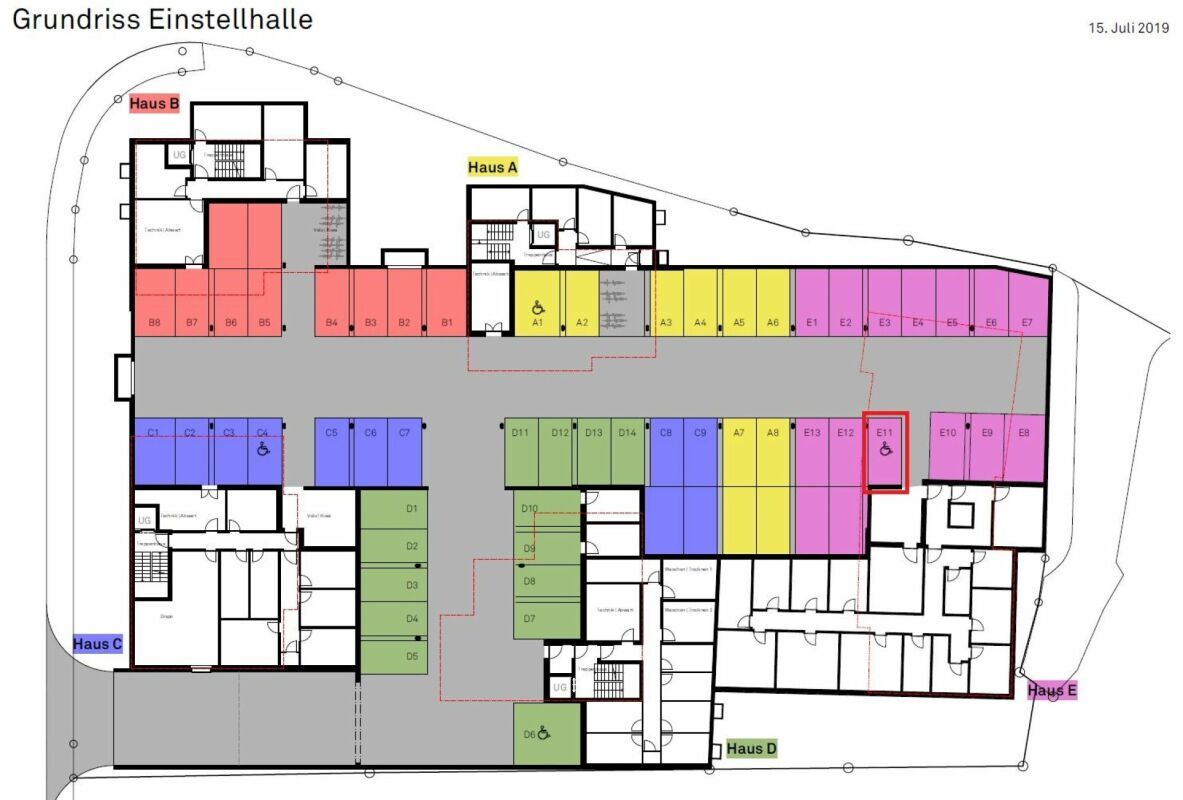 Tiefgaragenplatz an zentraler Lage in Sargans