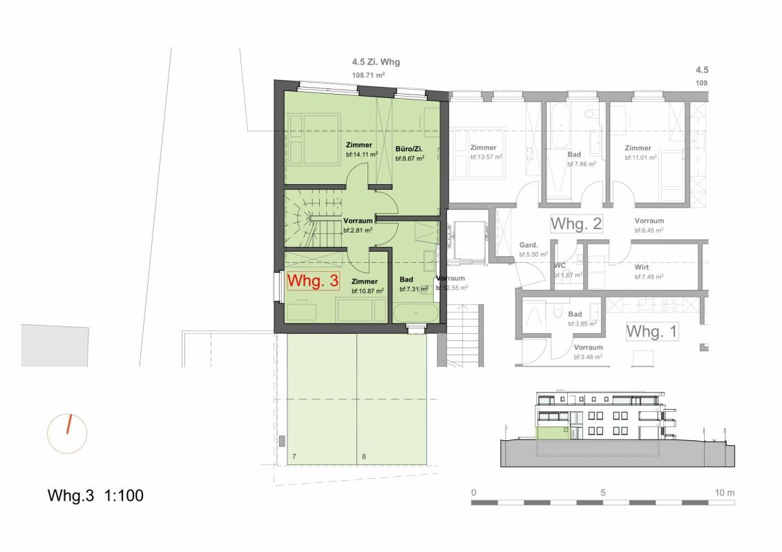 Überbauung Punkt 5 - Top 4.5 Zimmer-Maisonettewohnung